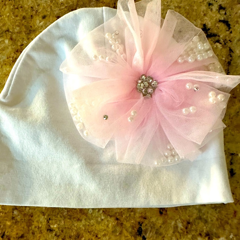 Beautiful baby girl beanie